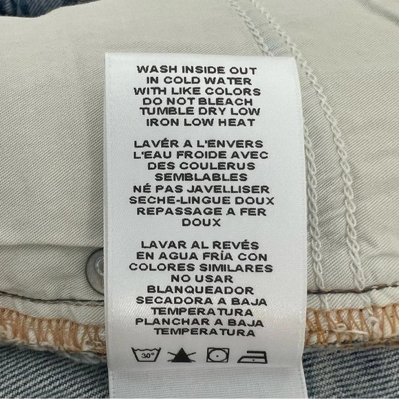 Good American Good Classic Distressed Straight Leg High Rise Jeans Size 2/26 NEW - Picture 11 of 14